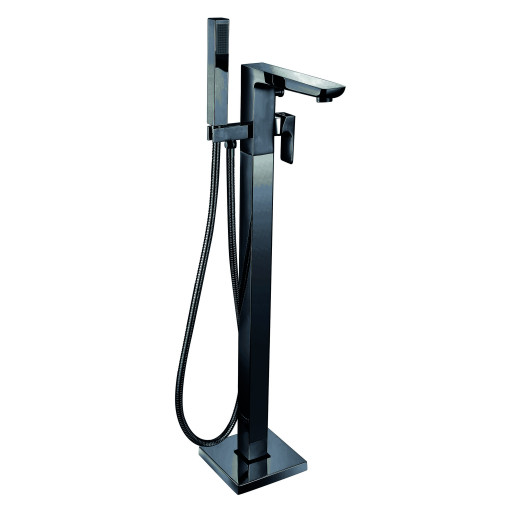 Black Freestanding bath shower mixer