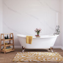 1.2m Wide Calacatta Marble Gloss PVC Premium Splash Panel