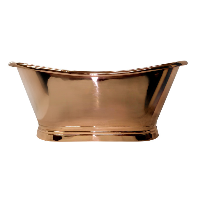 Copper Baths Freestanding Boat Bath - Copper Outer/Copper Inner - 1700mm