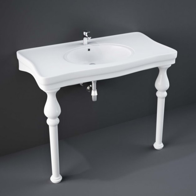 RAK Console Deluxe Basin with Ceramic Legs 1050mm Wide