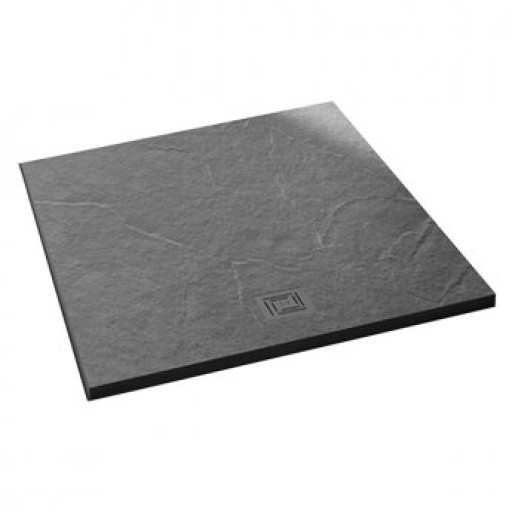 Black Square Textured Shower Tray