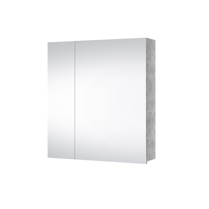 Concrete Double Door Mirror Cabinet