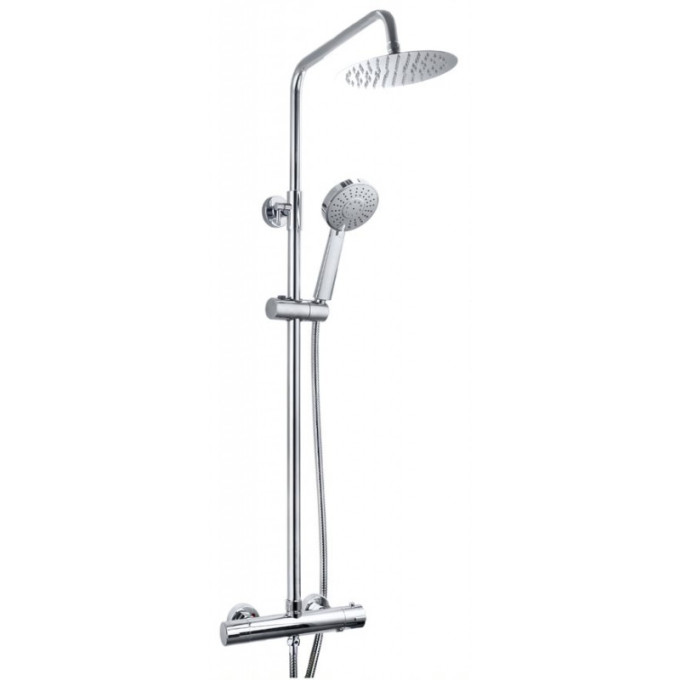 Tailored Plumb Chrome Essential Round Thermostatic Overhead Shower Kit