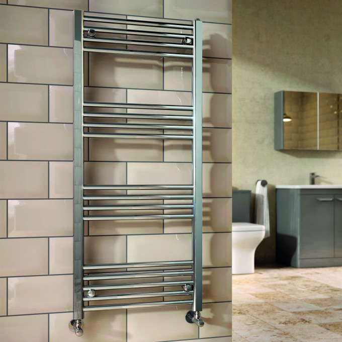 Chrome Straight Towel Rail 500 X 800