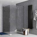 1.2m Wide Fino Grey Gloss PVC Premium Splash Panel.