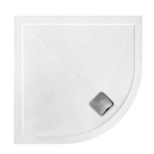 TrayMate TM25 Elementary Anti-Slip Quadrant White Shower Tray