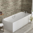 Alpha 1675mm x 700mm Twin Grip Single End Bath.