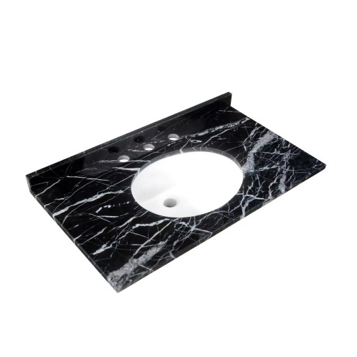 Washington 800 Black Marble Countertop inc Basin, 3TH