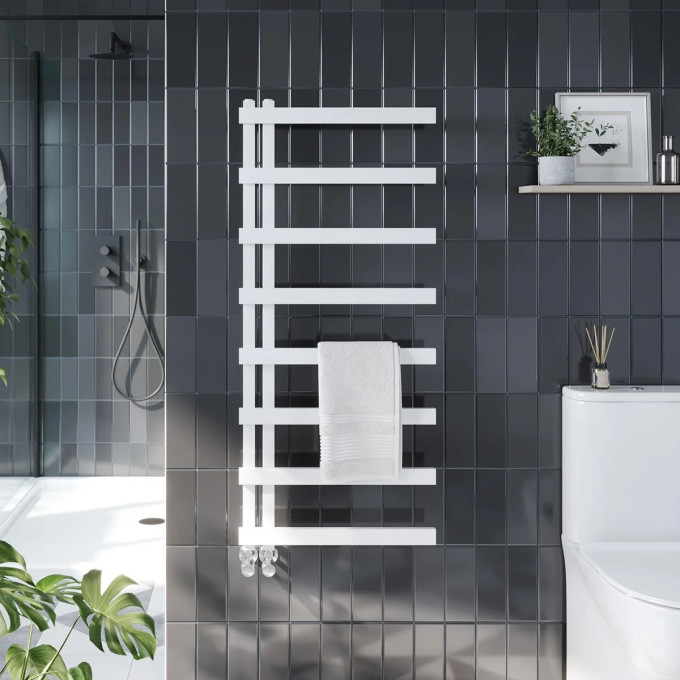 Carlo White Designer Bathroom Radiator