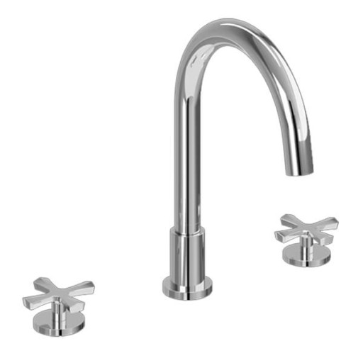 Burlington Riviera Deck Mounted 3 Hole Bath Mixer Tap