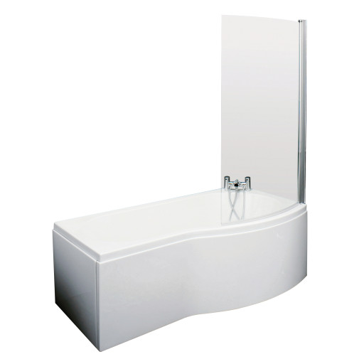1700mm B Shaped Right Hand Bath Set