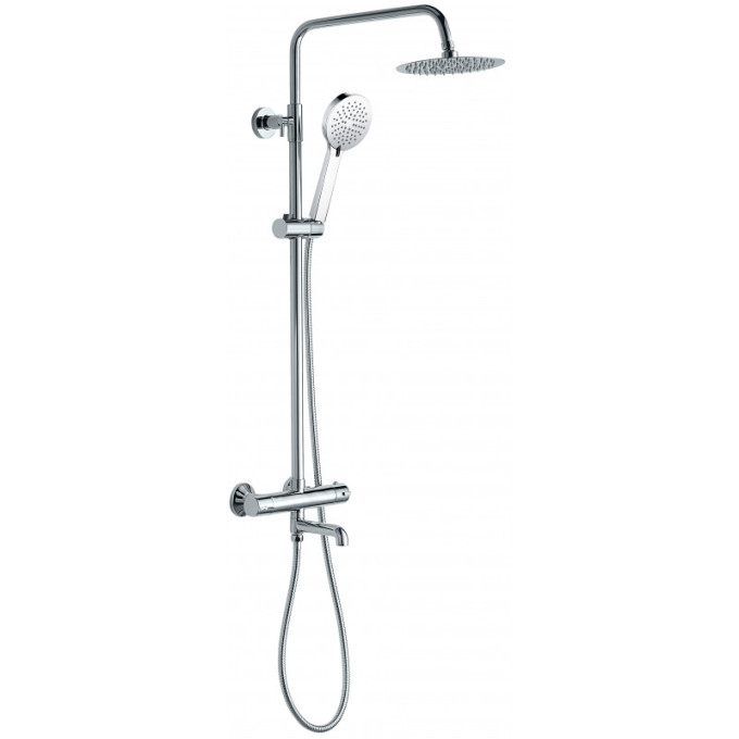 Tailored Plumb Chrome Essentials Round Shower kit with Bath Filler