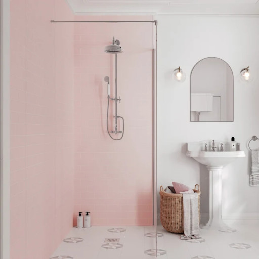 Showerwall Blush Subway Custom Collection Shower Panel 900mm.