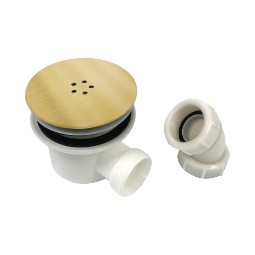 Brushed Brass 90mm Fast Flow Waste