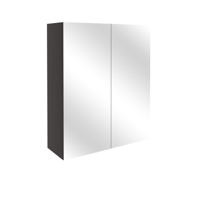 Beatrice 600mm Mirrored Unit - Matt Graphite Grey