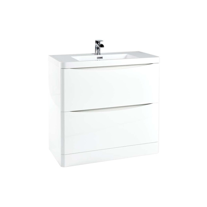 Bella 900mm Floor Cabinet Gloss White