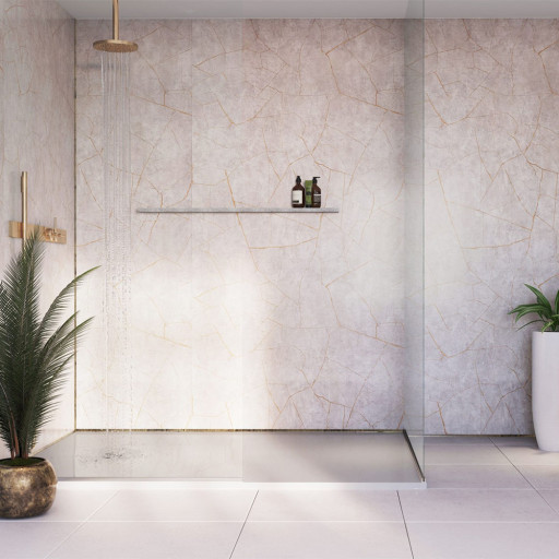 Showerwall Gold Slate Gloss