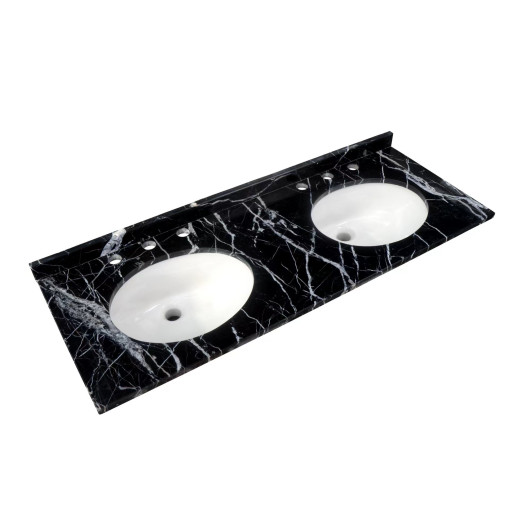 Washington 1200 Black Marble Countertop inc Basin, 3TH