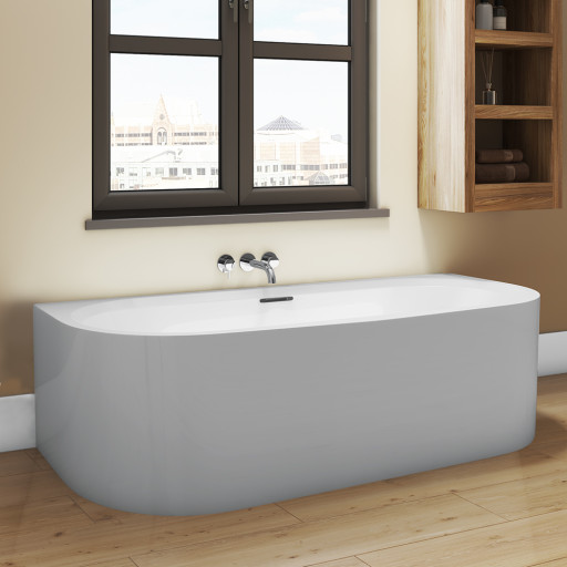 Synergy Balta 1800 x 840 0 Tap Hole Round Freestanding Bath Tub