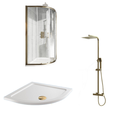 Brass Quadrant Shower Pack 1.