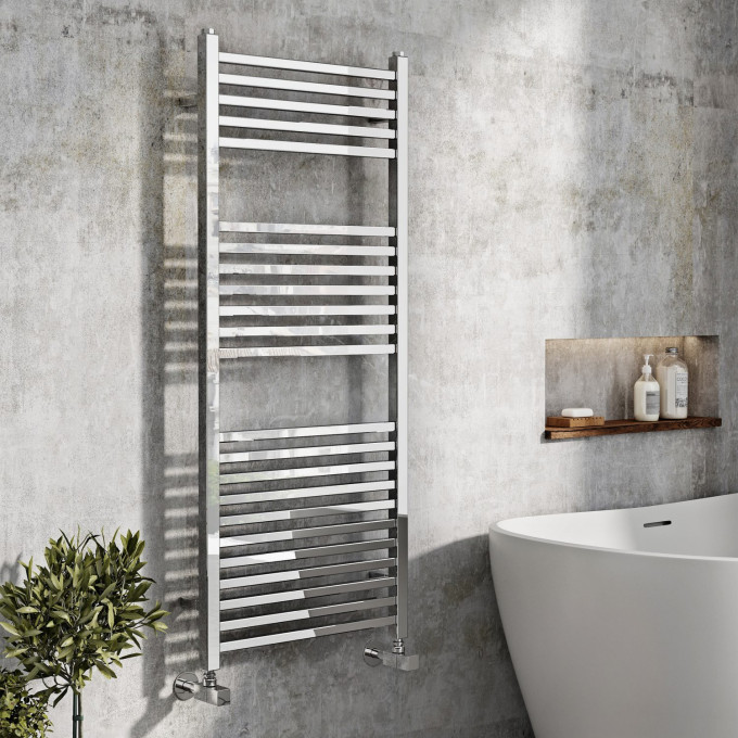 Simona Designer Chrome Towel Rail