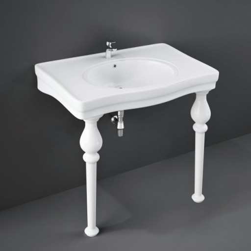 RAK Console Alexandra Basin with Ceramic Legs 850mm Wide