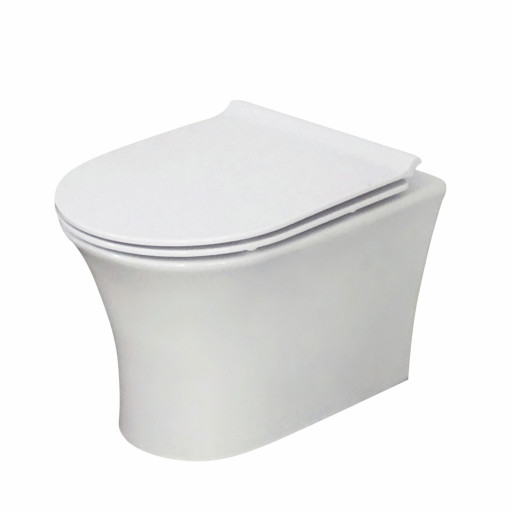 Scudo Deia Rimless Wall Hung Pan & soft close seat