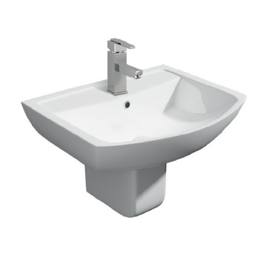 Kartell KVIT Project Round 540mm Basin 1 Tap Hole