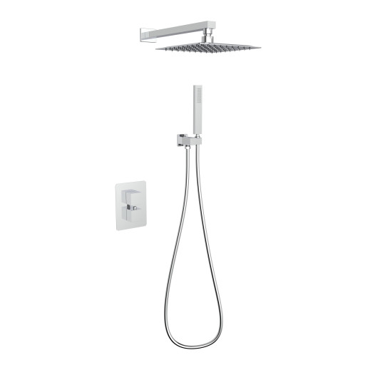 Mineral Square Shower Pack - Chrome