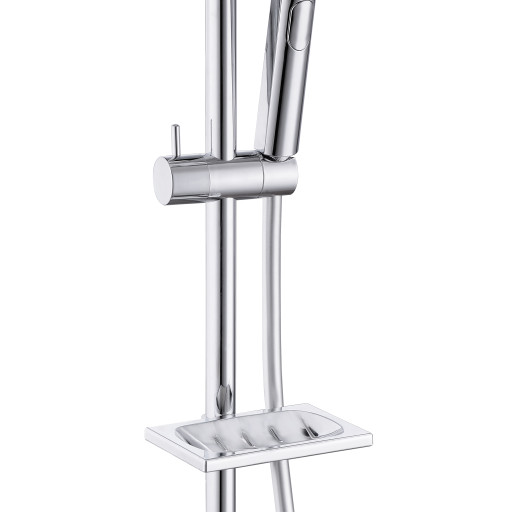 Round Push Button Shower Kit