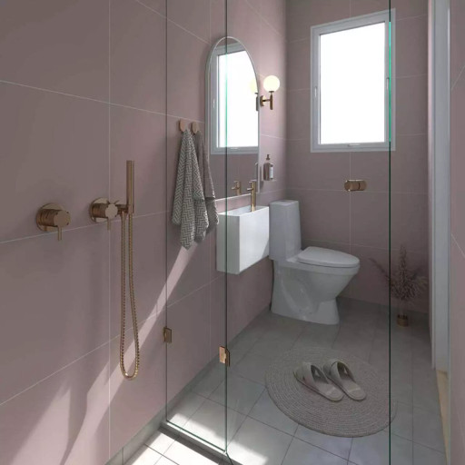 Fibo Contemporary - Dusky Pink (Tile Effect)