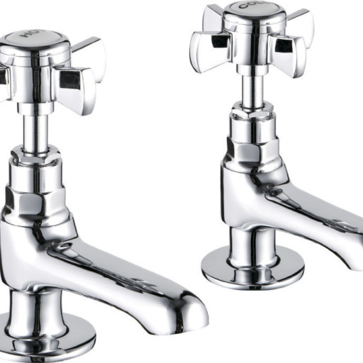 Tenby Cross Traditional Cross Bath Taps