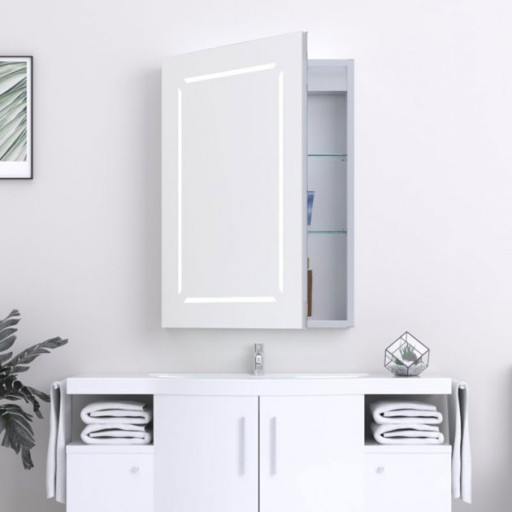 Prestige Reflections Link LED Mirror Cabinet 700mm H x 500mm W