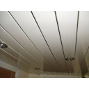 White Gloss Double Chrome Ceiling Cladding 2.6m - 4 pack