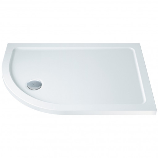 MX Elements Offset Quadrant Anti-Slip Shower Tray with Waste