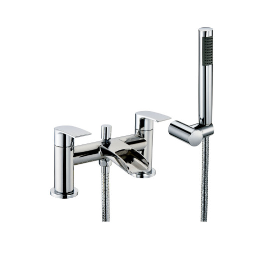 Monument Bath Shower Mixer with shower kit and wall bracket