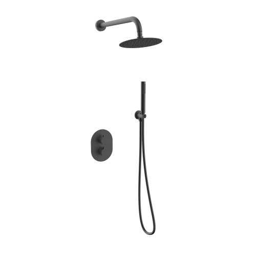 Mineral Round  Shower Pack - Matt Grey