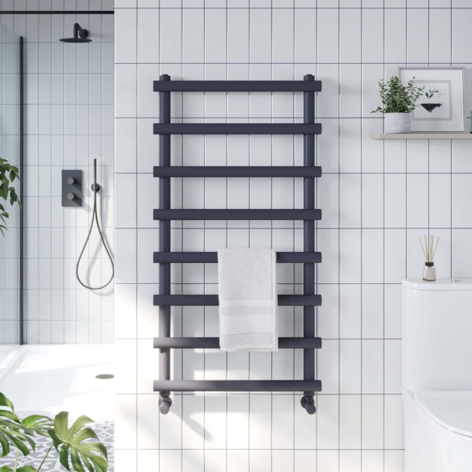 Izem Carbon Anthracite Designer Bathroom Radiator