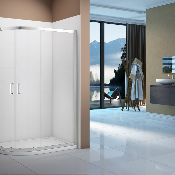 Merlyn Vivid Boost 900x800mm 2 Door Offset Quadrant