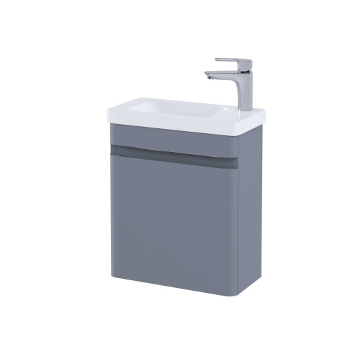 RAK-Resort 450 Cloakroom Basin Unit in Matt Grey