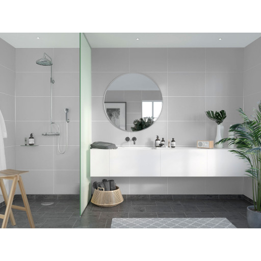 Fibo Contemporary - Light Grey (Tile Effect)